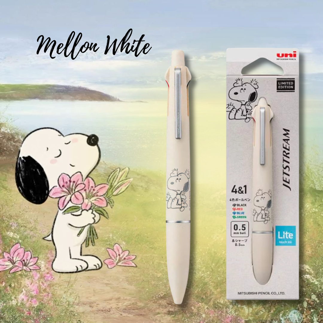 [SG] Uni x Peanuts Jetstream 4&1 0.5 mm Lite Touch Multi Pen [Evergreen Stationery]