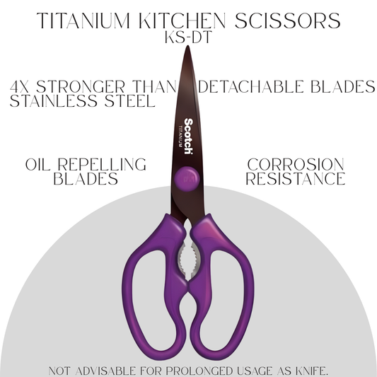 [SG] 3M Scotch™ Premium/Titanium Detachable Kitchen Scissors (KS-DT) [Evergreen Stationery]