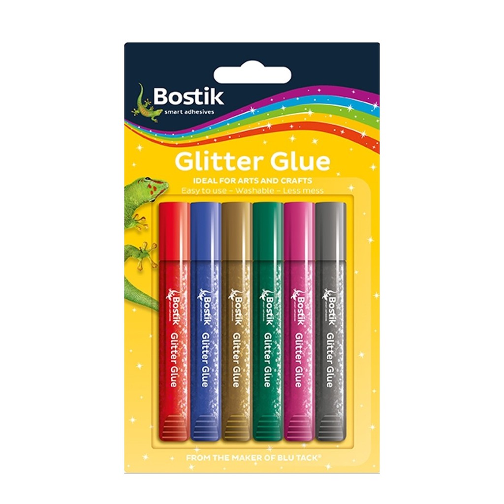 Bostik Glitter Glue 6 pc Set