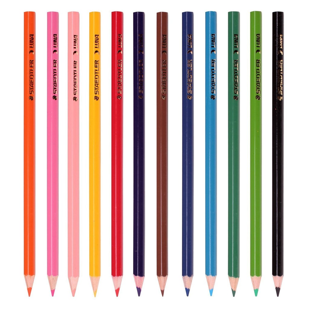 136 TH Coloured Pencil Luna round metal tin