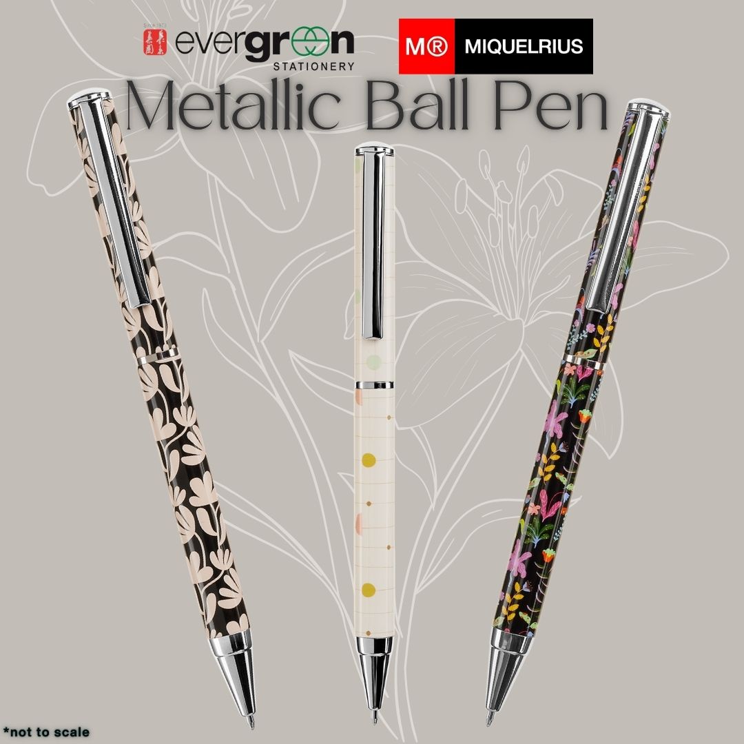 [SG] APLI Metallic Ball Pen [Evergreen Stationery]