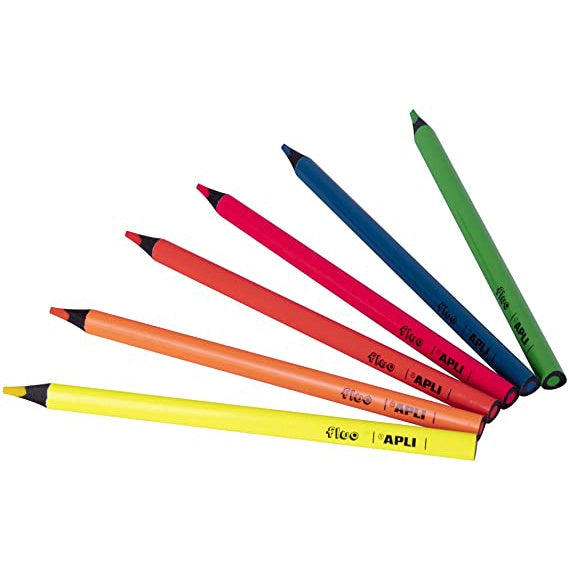 Apli #17502 Jumbo Tri Fluro Pencils