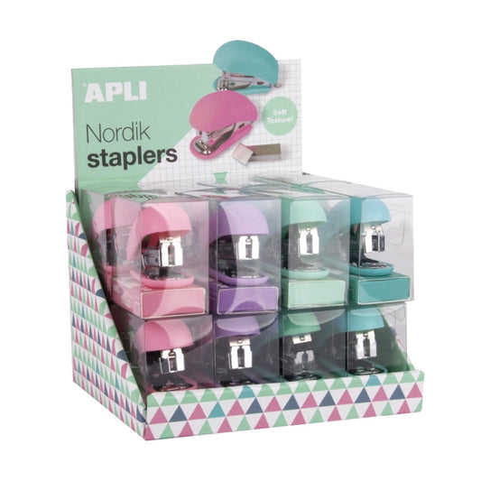 [SG] Apli #17618 Nordik Assorted Colors Staplers [Evergreen Stationery]