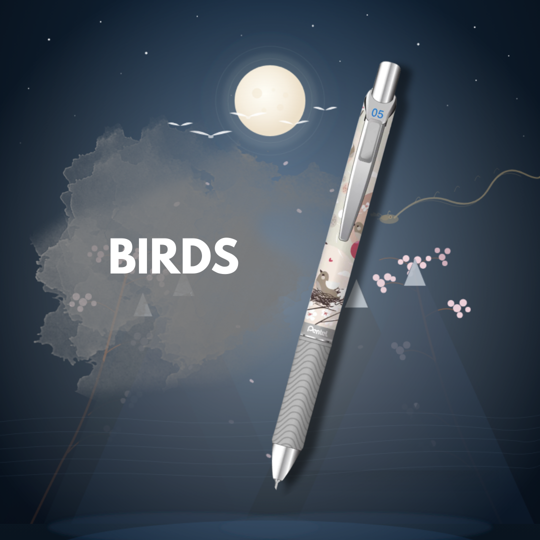 NATURE ENERGEL PEN 0.5MM BLUE INK