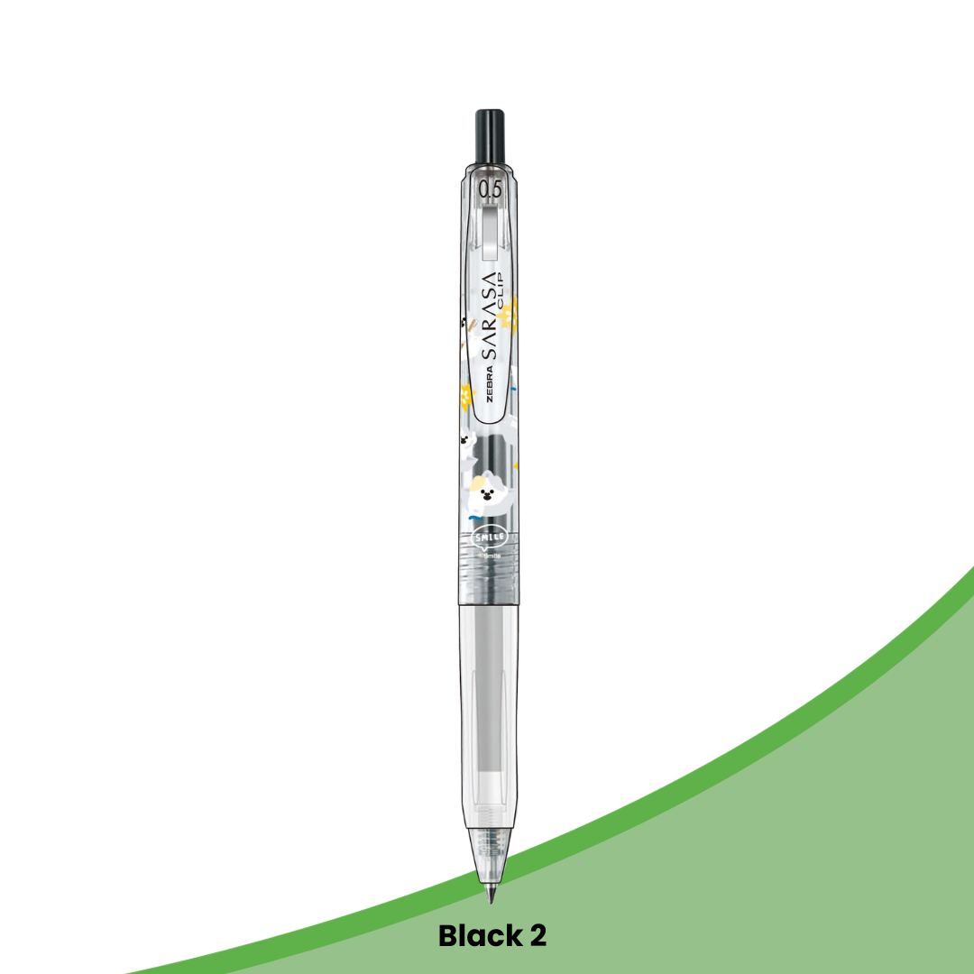 Zebra Sarasa Clip Smile Studio 0.5mm Pen | Individual & 5 Color Set