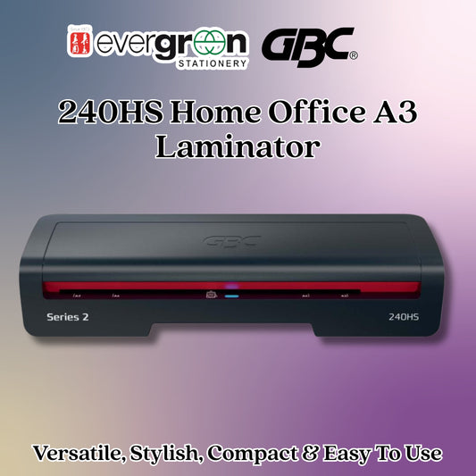 [SG] GBC 240HS Home Office A3 Laminator | Fast Warm-Up, Jam-Free Technology [Evergreen Stationery]