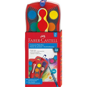 [SG] Faber Castell Connector Paint Box (24 colours & brush) [Evergreen Stationery]
