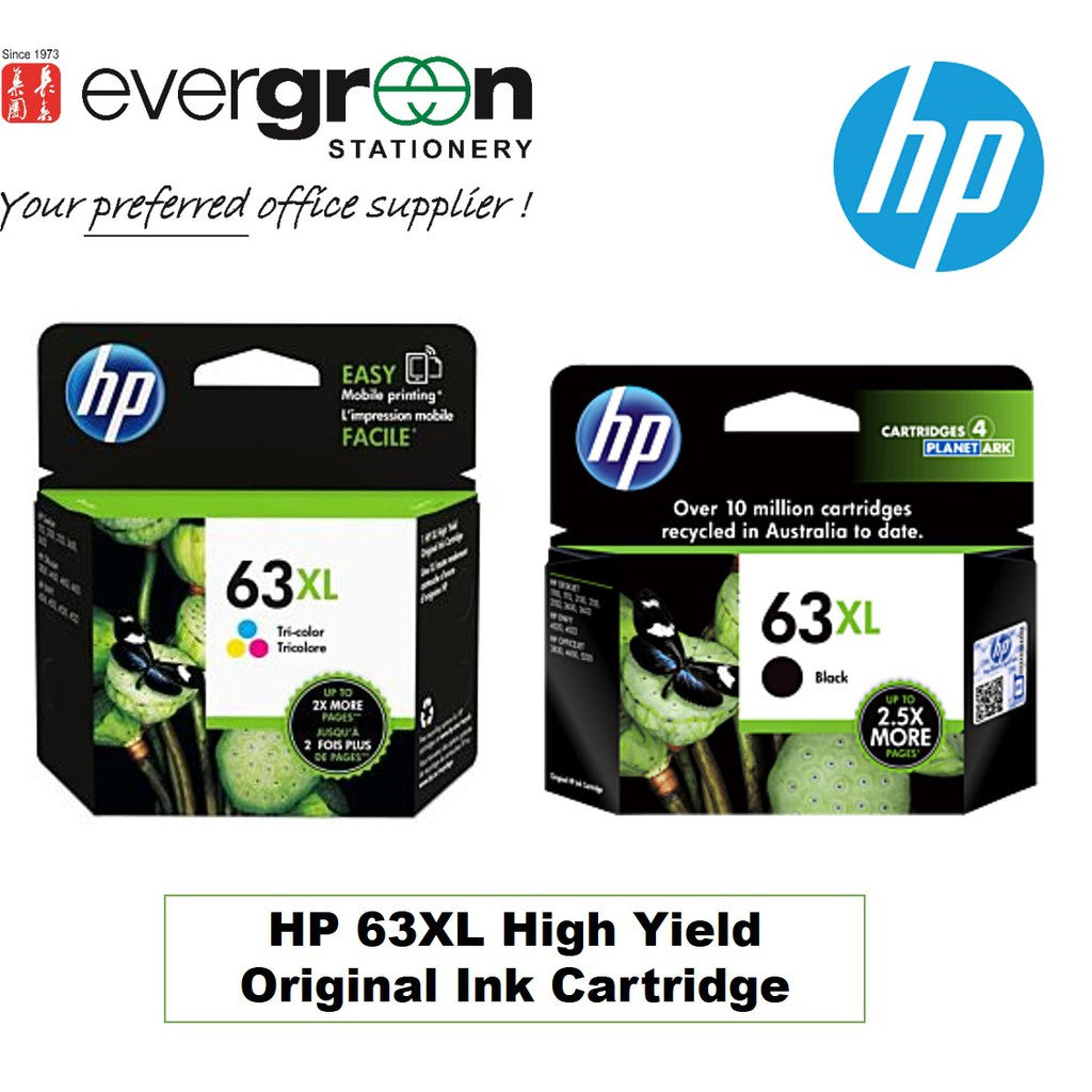 HP 63/63XL Black/Tri-color Original Ink Cartridge