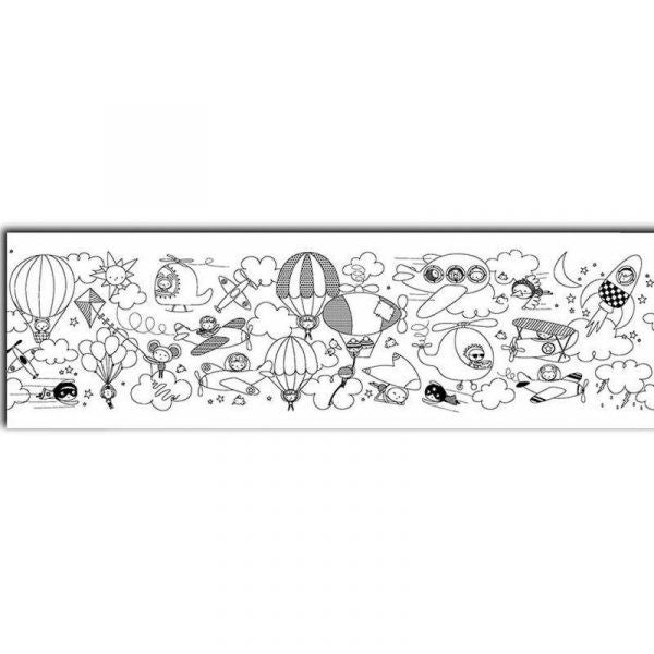[SG] APLI Adhesive Coloring Rolls | (4m x 0.3m) [Evergreen Stationery]