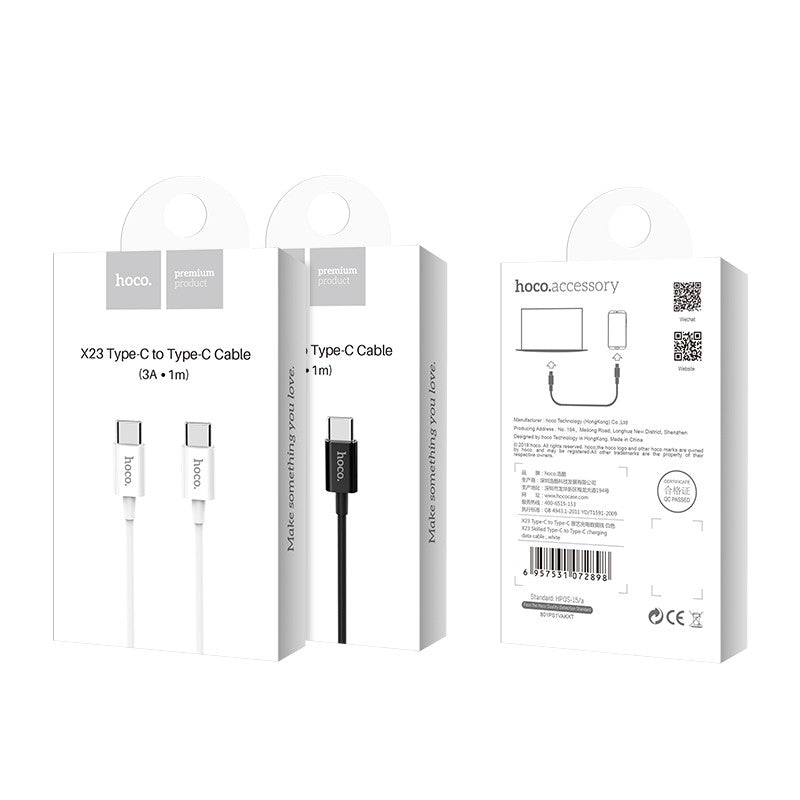 Hoco X23 Skilled Type-C to Type-C Charging Data Cable