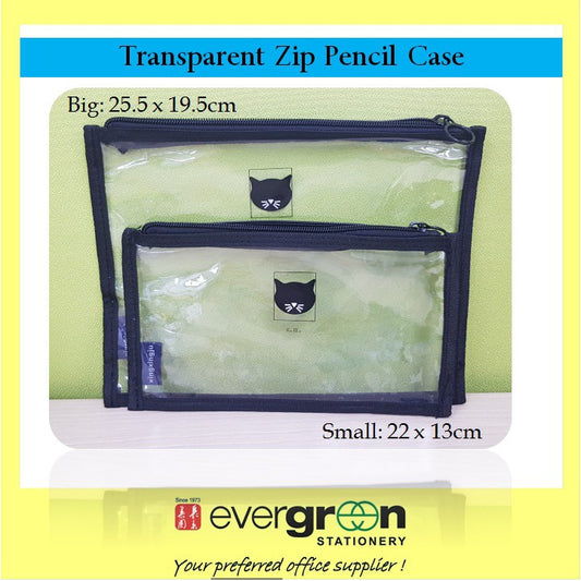 Transparent Zip Zipper Organizer Case