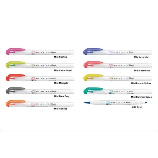 ZEBRA Highlighter Mildliner Brush