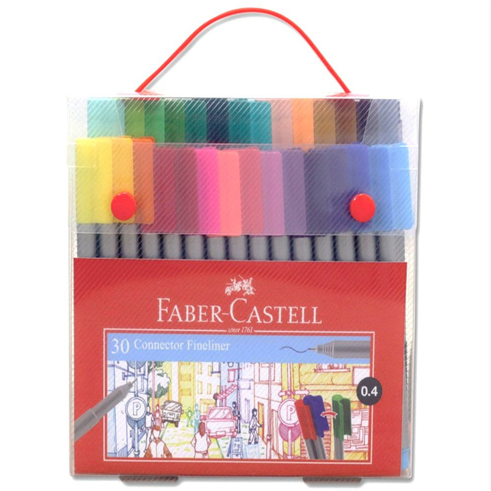 Faber Castell Connector Fineliner Pen 30 Pcs Set