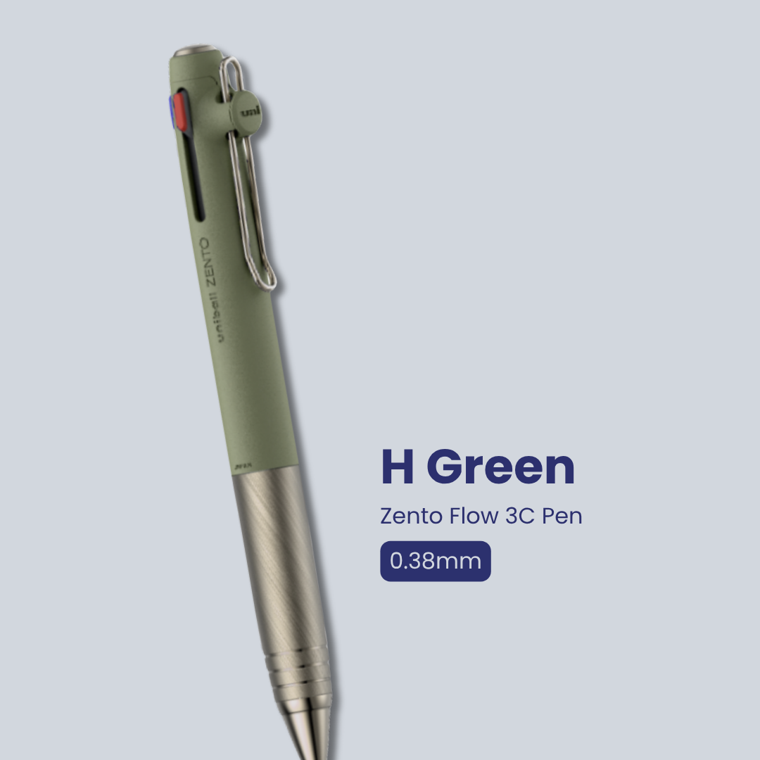 Uni Zento Flow Model 3C Pen | 0.38mm/ 0.5mm | Suitable for gifting | Refillable