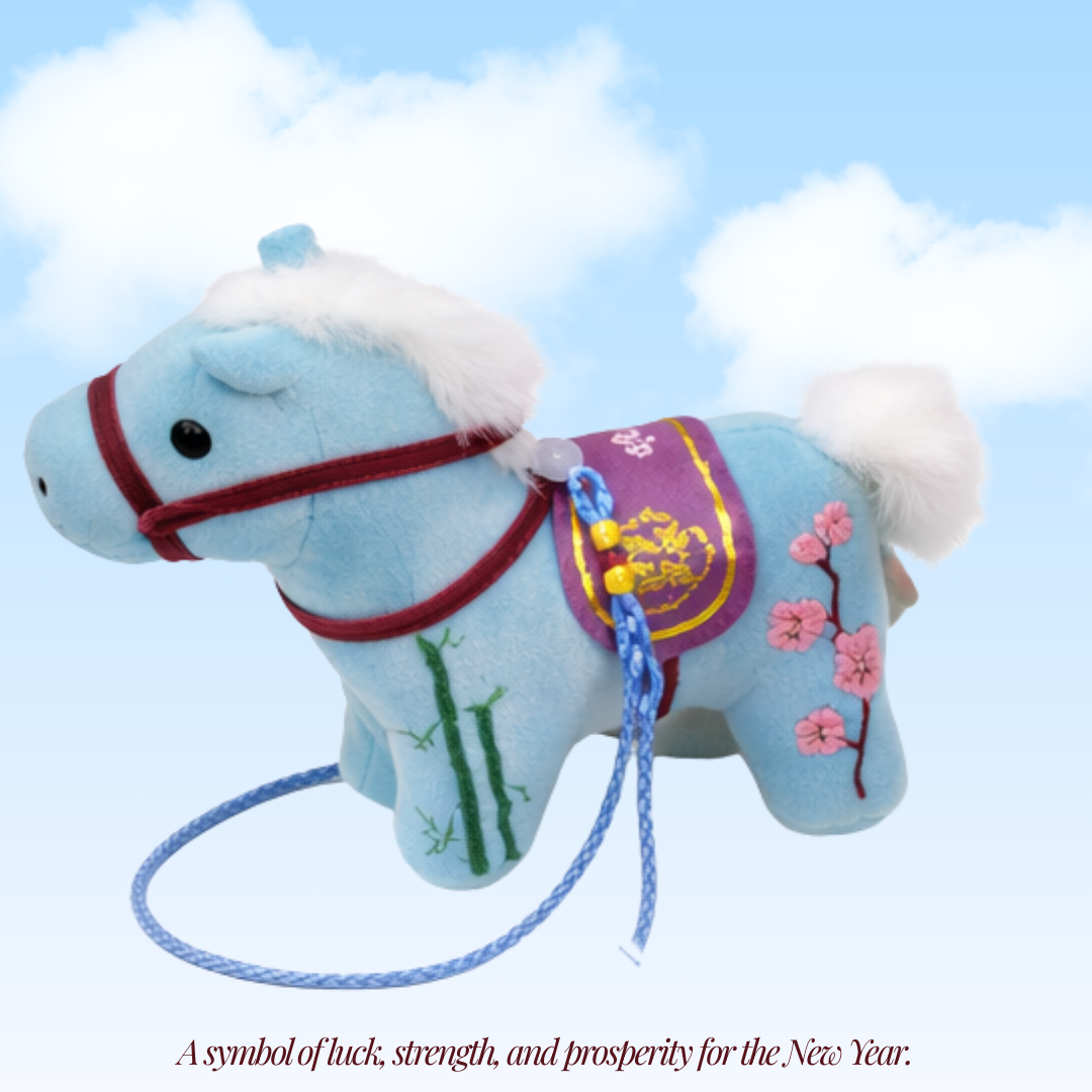 [SG] CNY Lucky Horse Plush Toy | Zodiac Decoration & Gift [Evergreen Stationery]