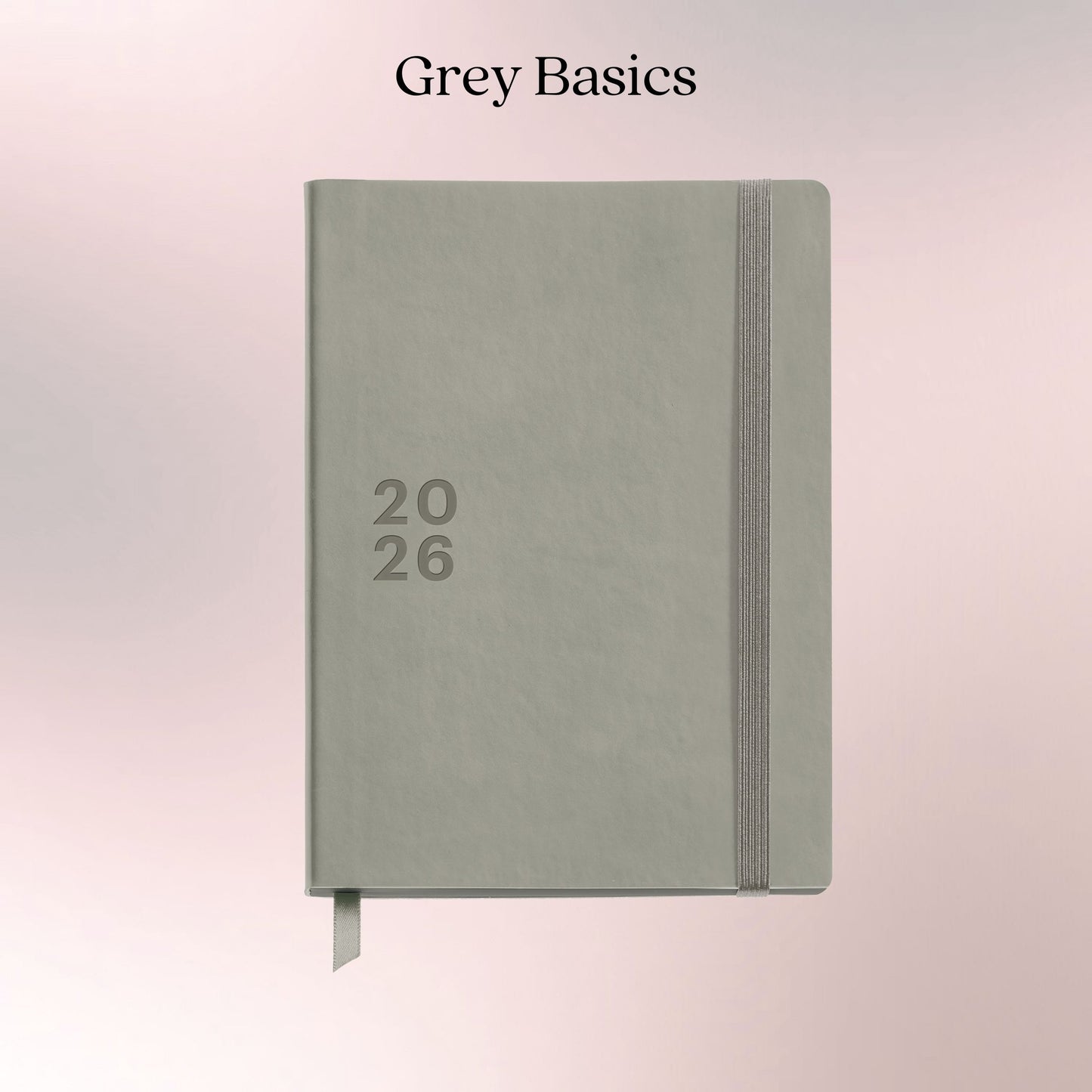 [SG] APLI MIQELRIUS 2026 140x 190mm Stitched Faux Leather Cover Week to View Calendar [Evergreen Stationery]