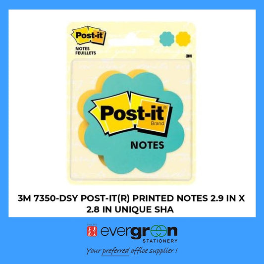 3M 7350-DSY POST-IT(R) PRINTED NOTES 2.9 IN X 2.8 IN UNIQUE SHA