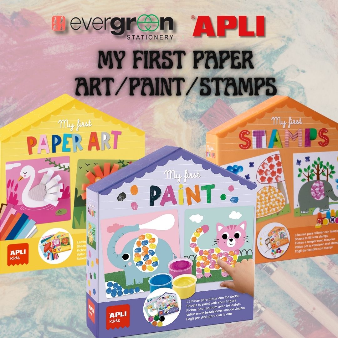 [SG] APLI My First Paper Art/Paint/Stamp [Evergreen Stationery]