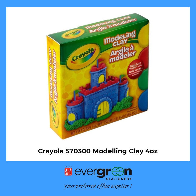 [SG] Crayola 570300 Modelling Clay 4oz [Evergreen Stationery]