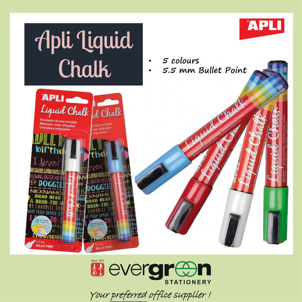 Apli Liquid Chalk 5.5mm Bullet Point
