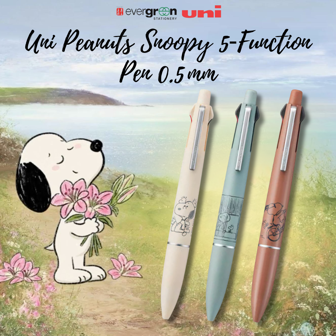 [SG] Uni x Peanuts Jetstream 4&1 0.5 mm Lite Touch Multi Pen [Evergreen Stationery]