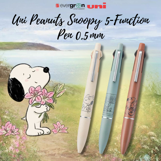 [SG] Uni x Peanuts Jetstream 4&1 0.5 mm Lite Touch Multi Pen [Evergreen Stationery]