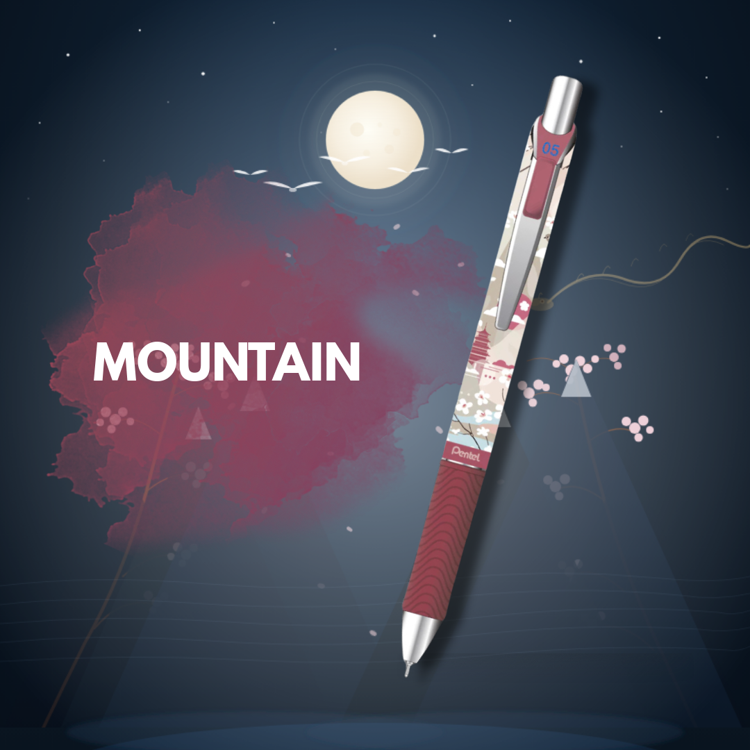 NATURE ENERGEL PEN 0.5MM BLUE INK