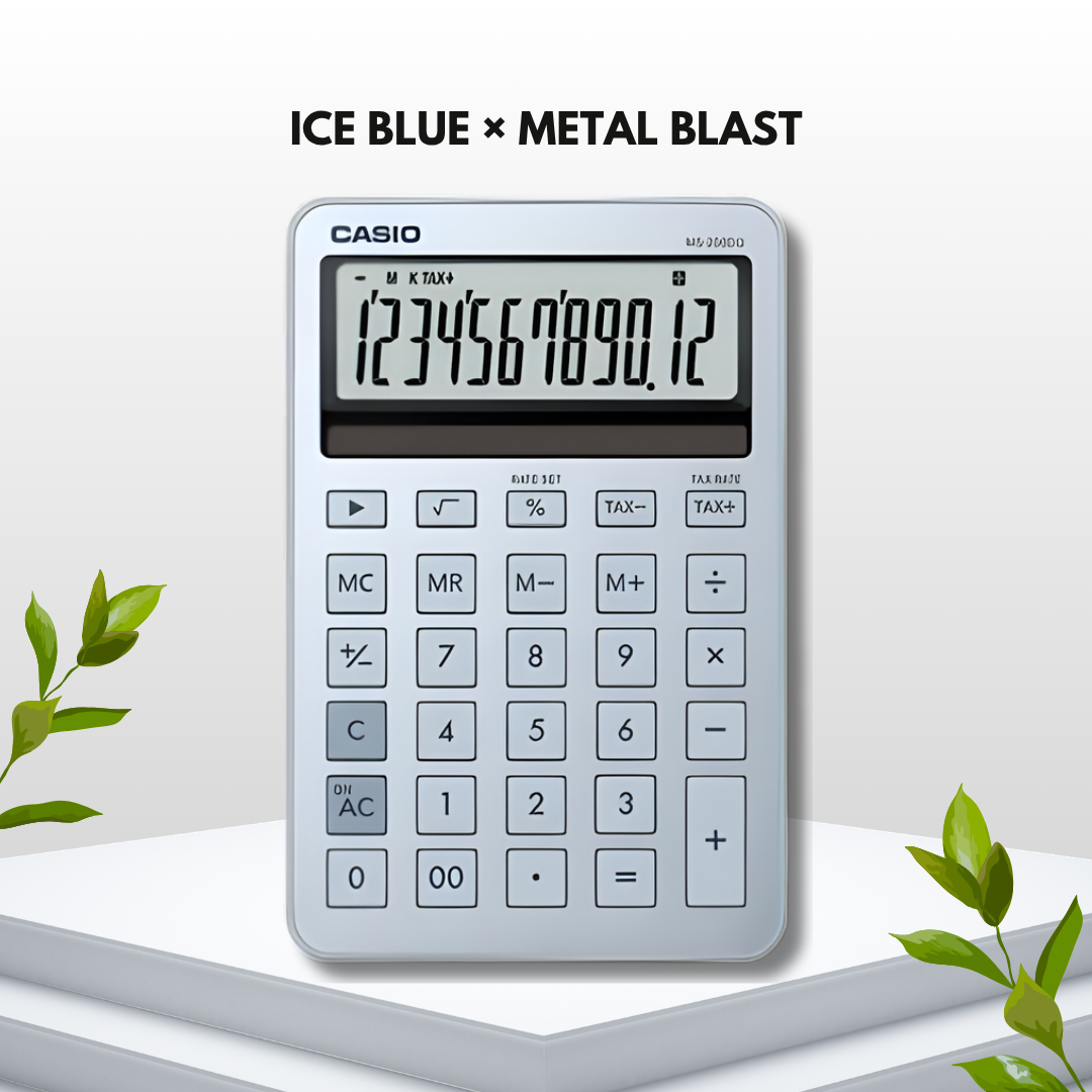 [SG] CASIO MS-200DQ Series calculator with 12-digit display and solar power [Evergreen Stationery]