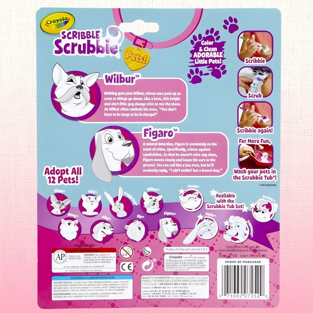 [SG] Crayola Scribble Scrubbie 2CT Hound [Evergreen Stationery]