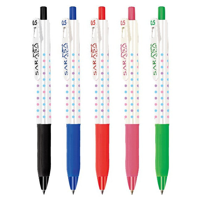 [SG] [Limited Edition] | Zebra Sarasa Clip Colourful Dots Gel Pen [Evergreen Stationery]