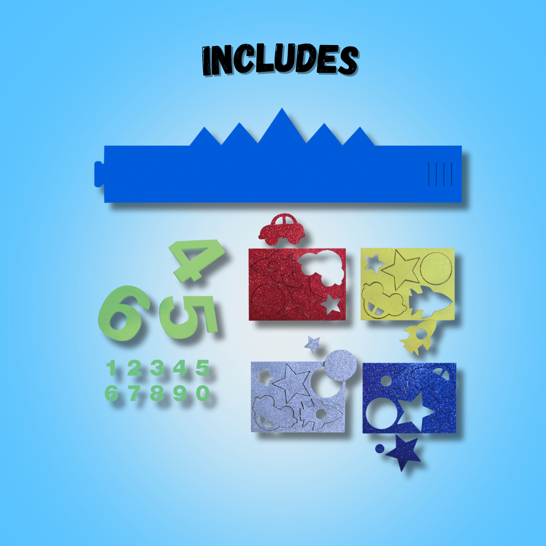 [SG] Apli Eva Foam Birthday Crown, Blue/Pink [Evergreen Stationery]