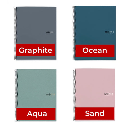 MIQUELRIUS Antiviral Antibacterial A4/A5 Lined/Squared Notebooks
