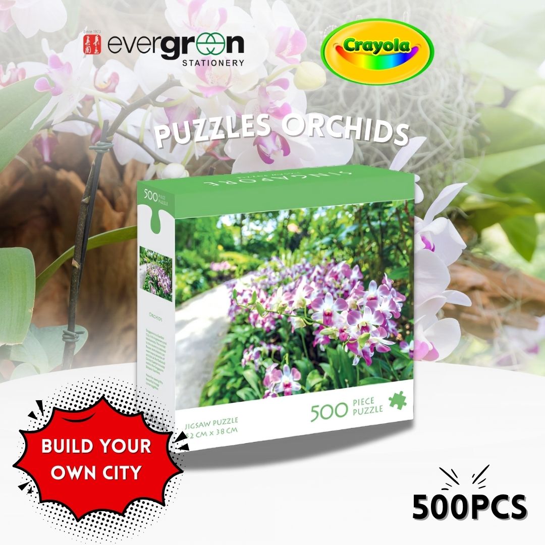 [SG] Crayola Singapore Photo Jigsaw Puzzle 500 Pieces 52cm X 38cm [Evergreen Stationary]