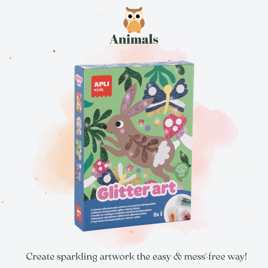 [SG] APLI Kids Glitter Art Craft Set | 2 Designs [Evergreen Stationery]