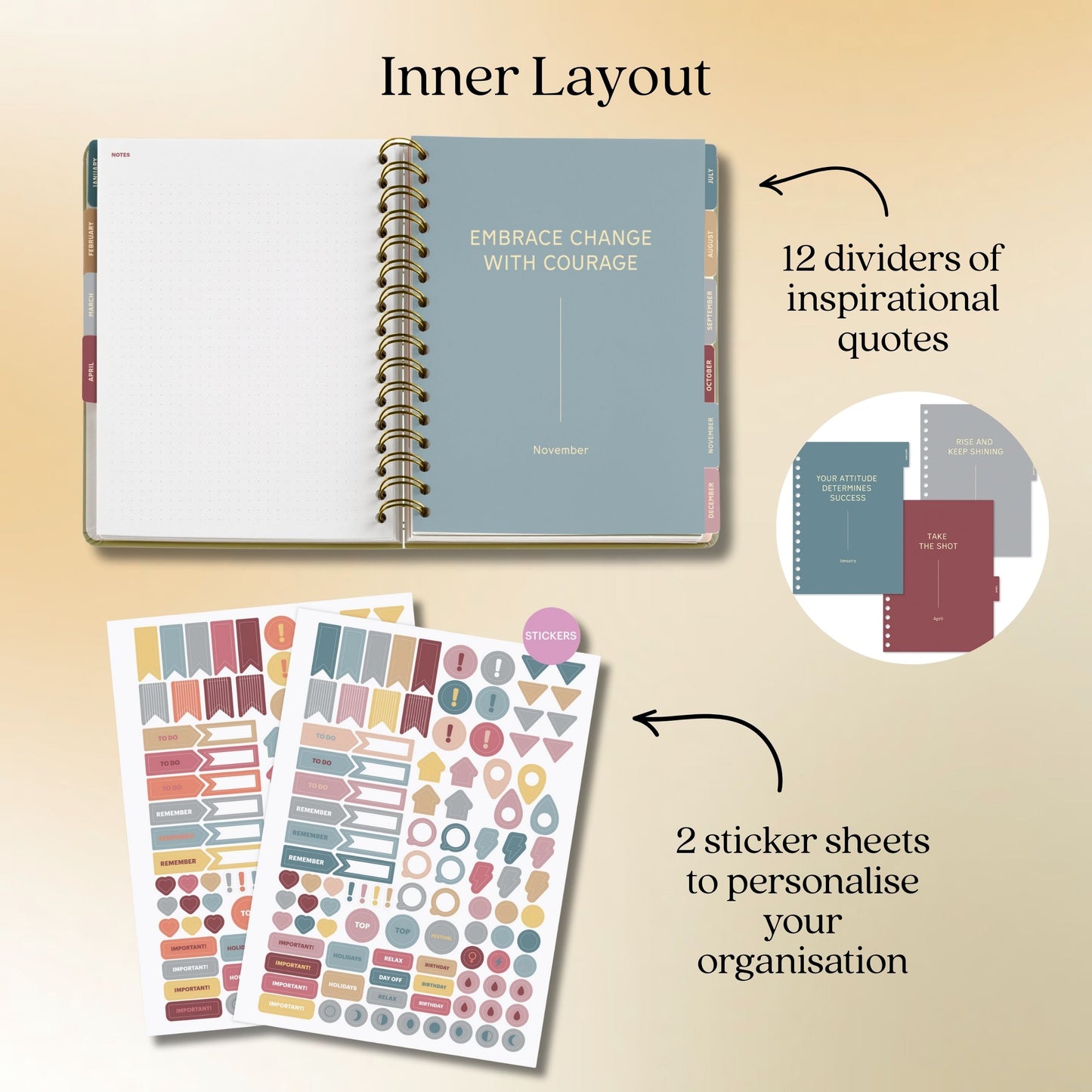 [SG] APLI MIQUELRIUS 2026 155 x 213mm Weekly Double Spiral Planner [Evergreen Stationery]