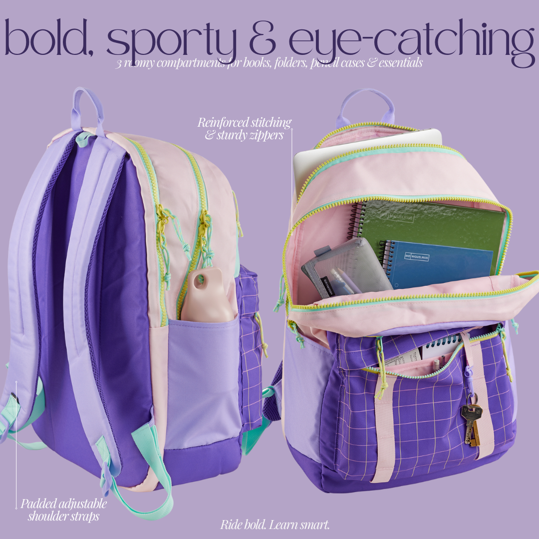 [SG] APLI Amsterdam Backpack – 3 Compartment School Bag | Rider SQ Design [Evergreen Stationery]