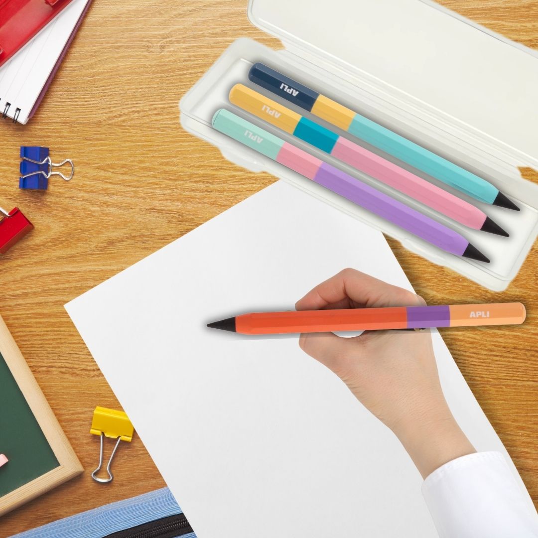 [SG] DDD APLI Multi-color Mini Infinite Pencil [Evergreen Stationary]