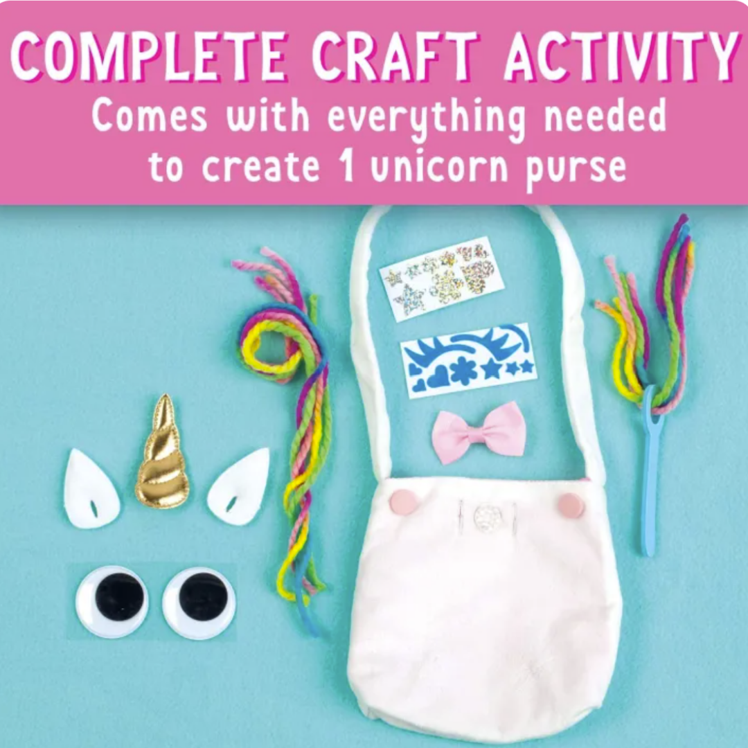 Faber Castell Unicorn Purse | Creativity for Kids | Ages 4+ | NO Sew