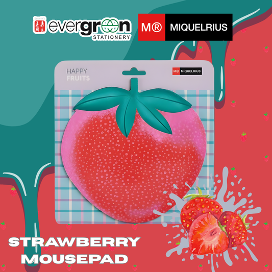 [SG] APLI Miquelrius Strawberry-Shaped Mousepad [Evergreen Stationery]