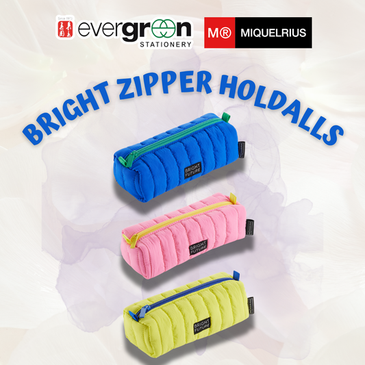 [SG] APLI Miquelrius Bright Zipper Holdalls [Evergreen Stationery]