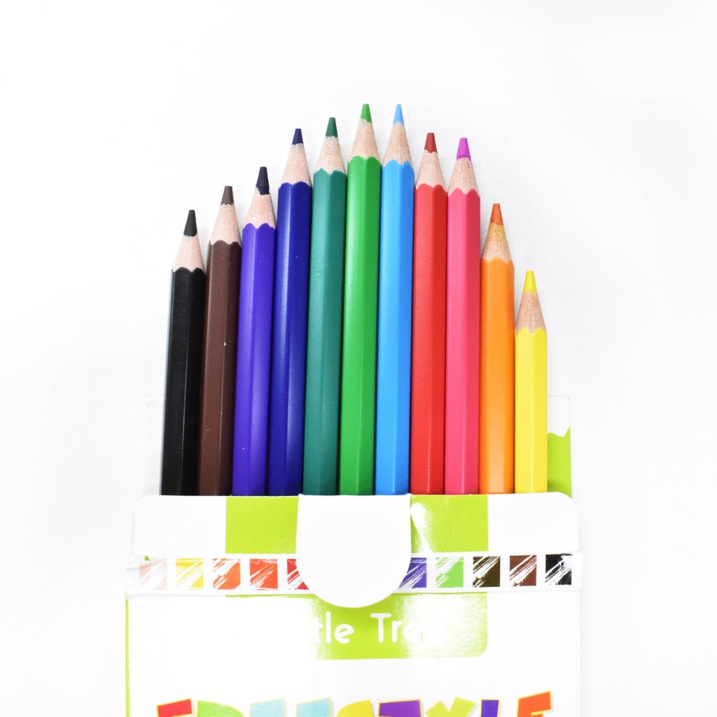 [SG] Little Tree QT511205-E Erasable 12 Colour Pencils [Evergreen Stationery]