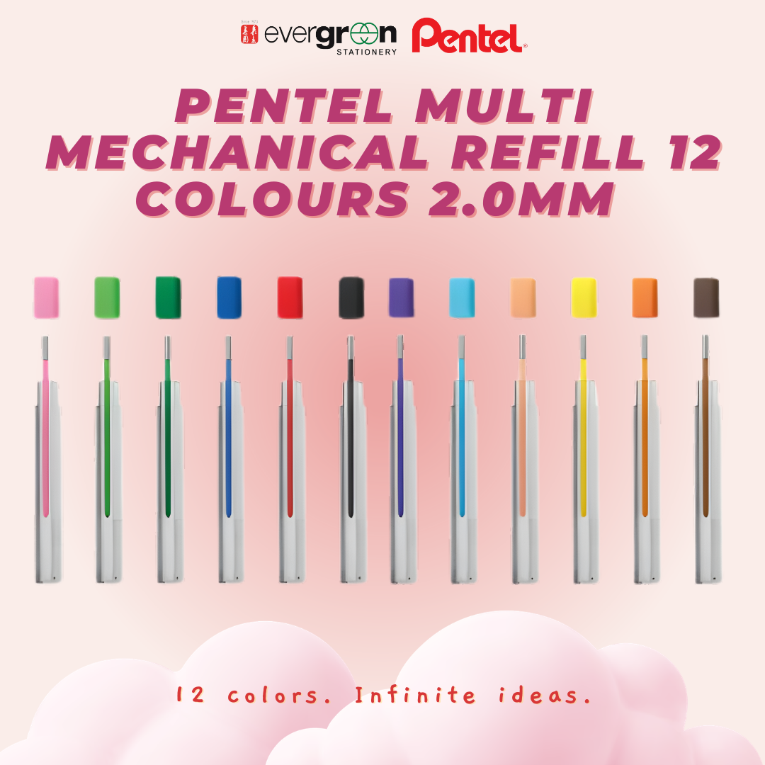 [SG] Pentel Multi8 M Pencil Set Lead Refill [Evergreen Stationery]