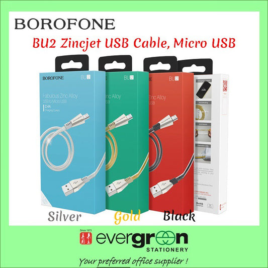 Borofone BU2 Zincjet USB Cable Micro USB