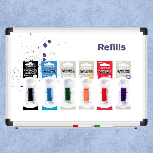 [SG] Pilot V Board Master Whiteboard Markers/ Refills | Medium Bullet [Evergreen Stationery]