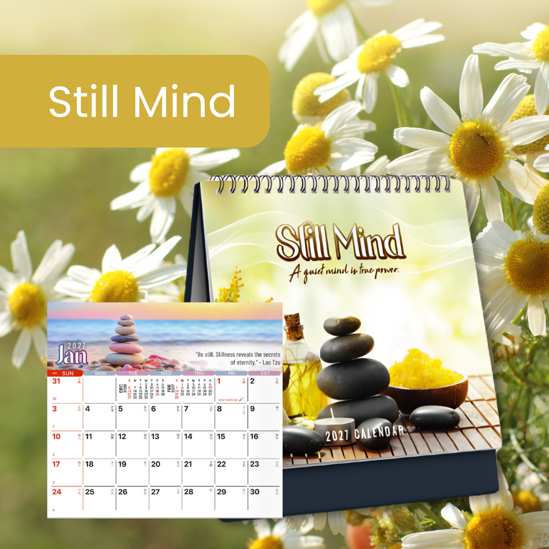 2027 Desktop Calendar Design | 14 designs | 19 x 21.8cm |  20.3 x 21.8cm | Inspirational Quotes | Landscape image | Horoscope | Chinese Zodiac | Bible Verses