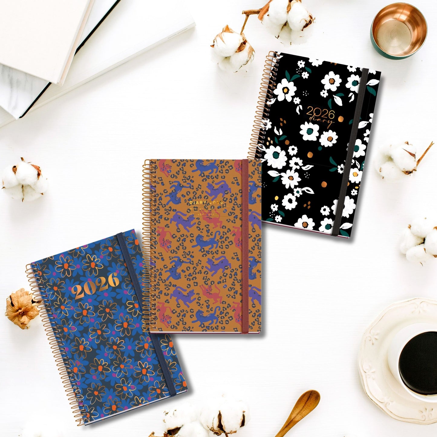 [SG] APLI MIQUELRIUS 2026 A6+ Weekly Hardcover Spiral Bound Planner [Evergreen Stationery]