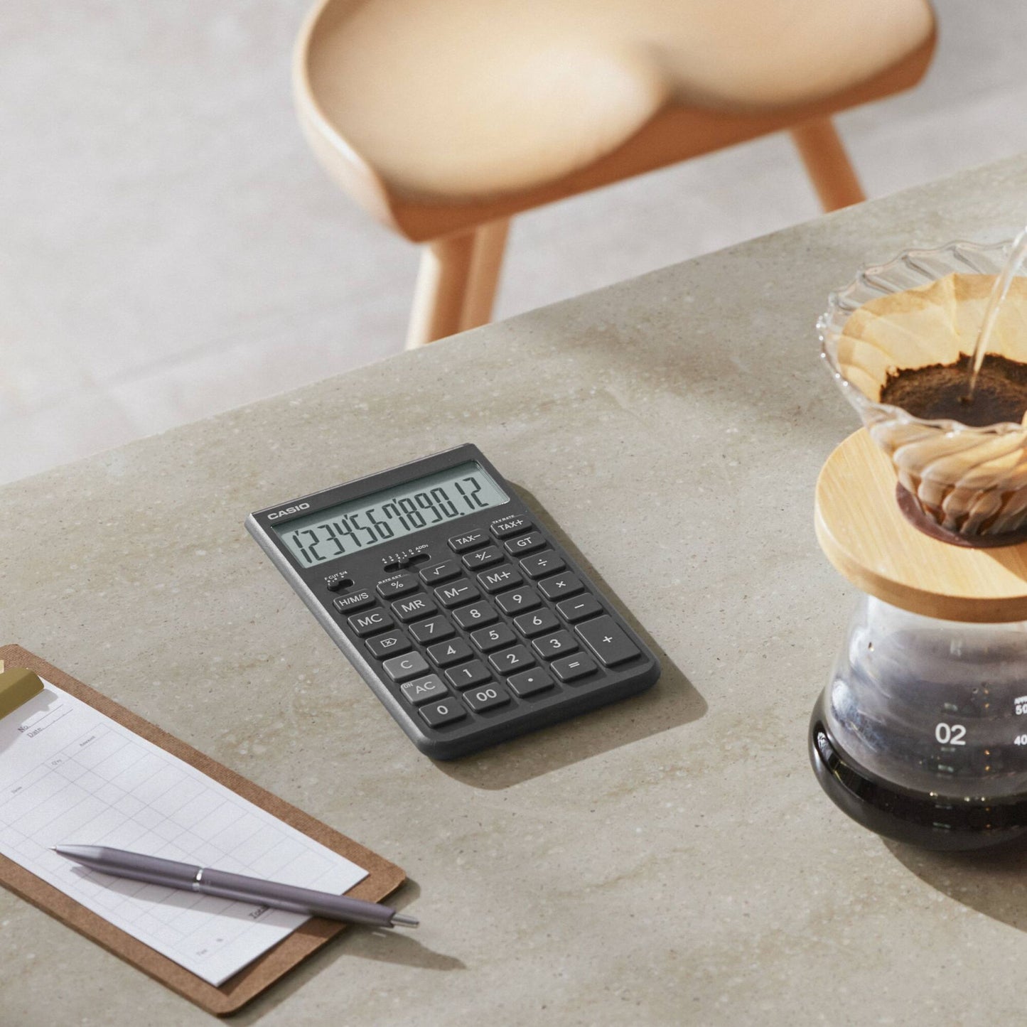 [SG] Casio Eco-Friendly Compact Desk Type Calculator | 2 Colours [Evergreen Stationery]