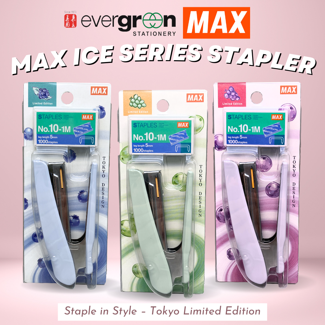 [SG] MAX Ice Series Stapler – Limited Edition (Tokyo Design) [Evergreen Stationery]