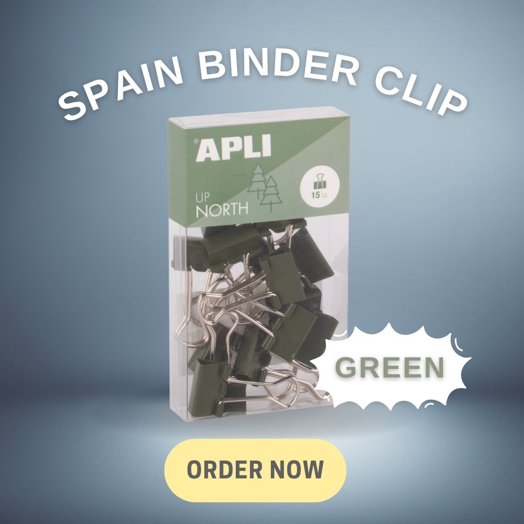 [SG] APLI Coloured Binder Clips [Evergreen Stationary]