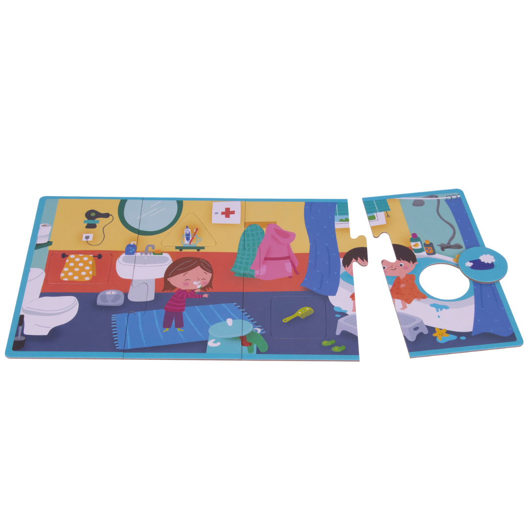 [SG] APLI Kids Association Puzzle – The House (4 XL Puzzles) [Evergreen Stationery]